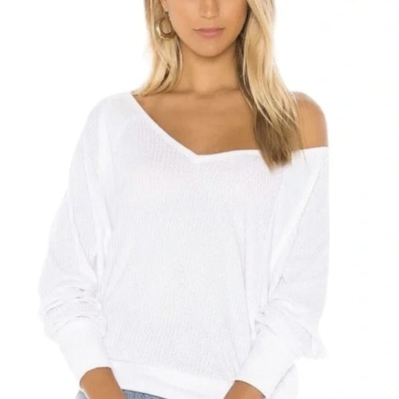Free People Tops - NWT Free People Santa Clara Thermal / Alabaster
